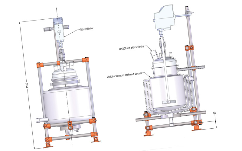 Custom Jacketed Reaction System design