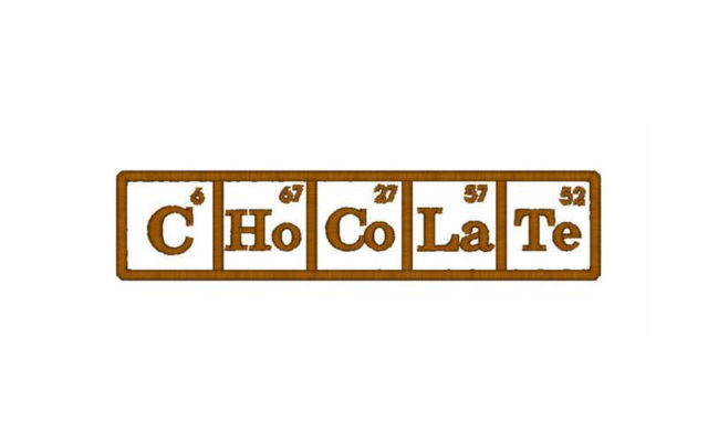 Chocolate table of elements - Christmas presents for the scientists