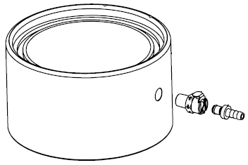 Vacuume desiccator chrome fittings