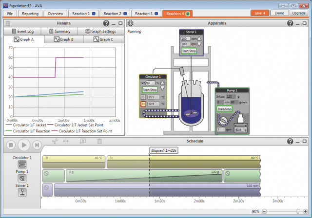 Mya 4 Control software screen shots