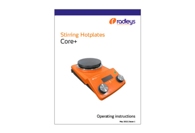 Carousel Core+ Stirring Hotplate Instructions