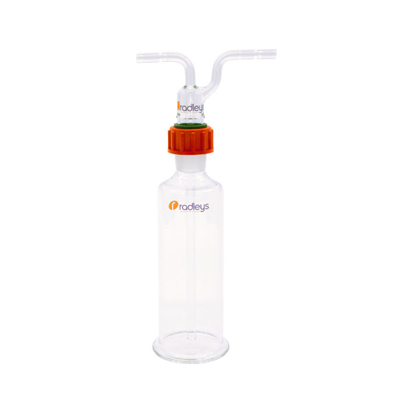 Gas Washing Bottle 500ml Drechsel Bottle + Head Plain Stem