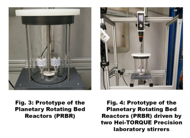 Heidolph laboratory stirrers used in hop extraction Figures 3 and 4