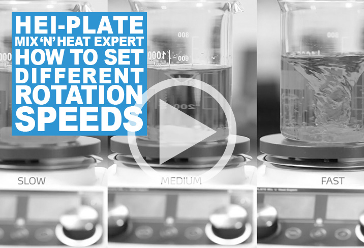 Hei-PLATE Mix 'n' Heat Expert - How to set different rotation speeds