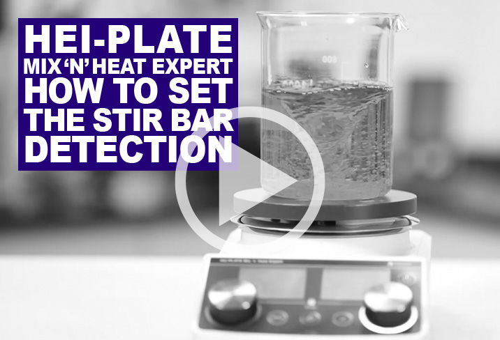 Hei-PLATE Mix 'n' Heat Expert - How to set the stir bar detection function
