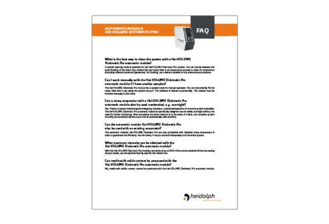 FAQ - Distimatic Pro